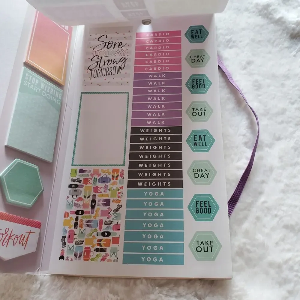 The Happy Planner Healthy Hero Accessory Book Read Description